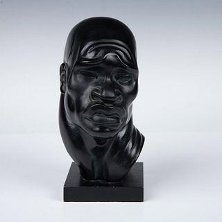 Fred Press Art Deco Plaster African Male Bust