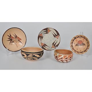 Fannie L. Polacca "Nampeyo" (Hopi, 1900-1987) Small Pottery Bowl PLUS