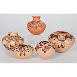 Hopi Pottery Jars by the Nampeyo Family