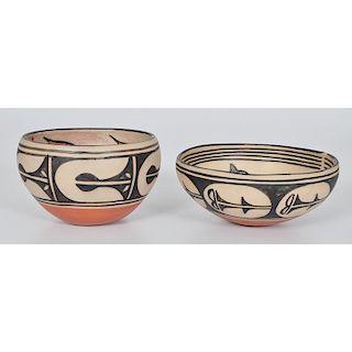 Polychrome Kewa Pottery Bowls