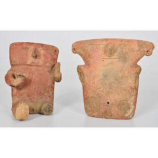Chimu Male and Female Pottery Figures, Deaccessioned from the Indianapolis Children's Museum