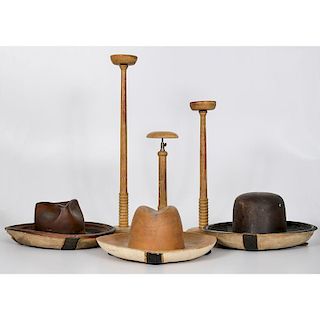 Hat Molds, Stands and George Lawrence Co. Leather Cuffs