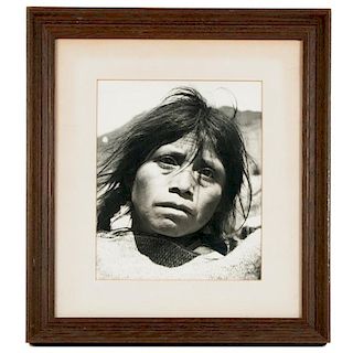 Silver Gelatin Photograph of a Native American Girl