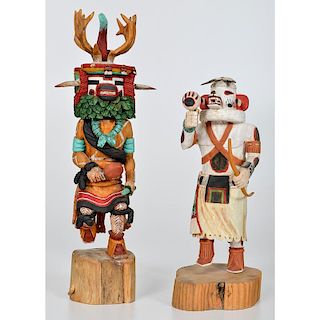 Hon and Sowi-ing Hopi Katsina Dolls