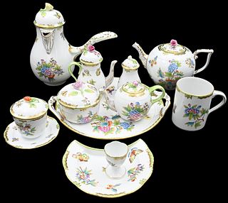 42 Piece Group of Herend "Queen Victoria" Porcelain