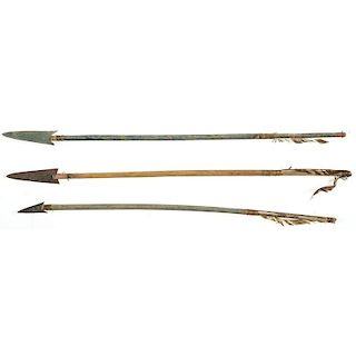 Plains Metal-Tipped Arrows, Collected by William Jensen