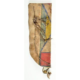 Sioux Painted Parfleche Knife Case, From the Collection of William Jensen