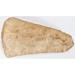 Mill Creek Chert Flint Hoe, Deaccessioned from a Private New York State Historical Society