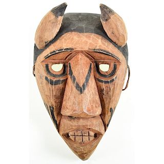 Allen Long (Cherokee, 1917-1983) Attributed, Carved Booger Mask