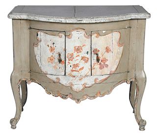 Italian Baroque Style Paint Decorated Commode