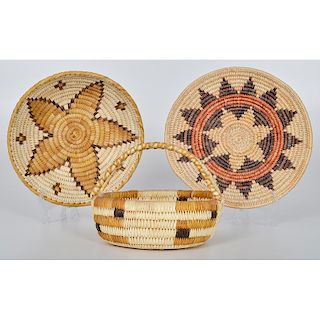 Tohono O'odham Baskets PLUS Navajo Wedding Basket
