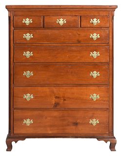 American Chippendale Cherry Tall Chest