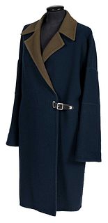 Hermes Double Faced Wool and Cashmere Blend Coat