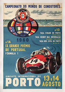 G.P. of Portugal 1960 original poster in Porto