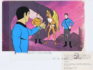 Star Trek Production Cel from 1970s Animated Series 