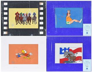 Animated Production Cels, Sam the Olympic Eagle and Others 