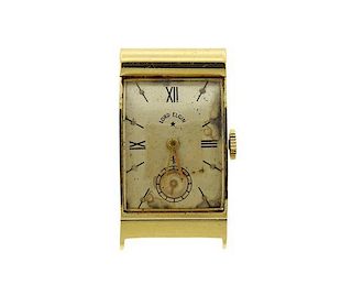 1940s Lord Elgin 14k Gold Manual Wind Watch