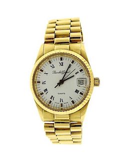 Bueche Girod 18k Gold Quartz Watch