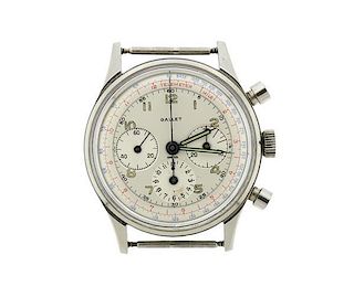 Vintage Gallet Stainless Steel Chronograph Watch