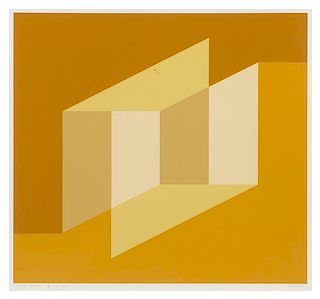 Josef Albers, (American/German, 1888-1976), Never Before G, 1976