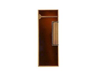 Dunhill Gold Tone Metal Brown Lacquer Lighter