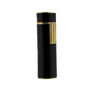 Pierre Cardin Gold Tone Black Lacquer Lighter