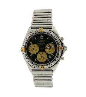 Breitling Green Dial Chronograph Watch B55046