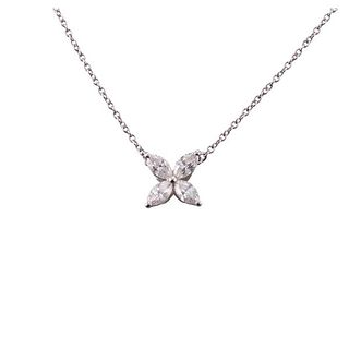 Tiffany &amp; Co Victoria Platinum Diamond Pendant Necklace