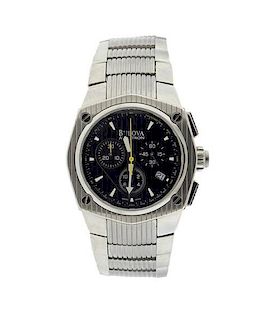 Bulova Accutron Stainless Steel Chronograph Watch C852502 B0