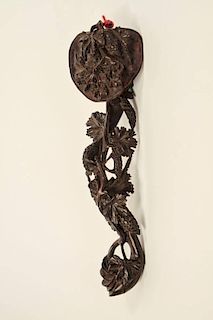 Chinese Carved Boxwood Ruyi Scepter