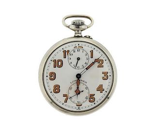 1920s Longines Alarm Pocket Watch Cal 19.65