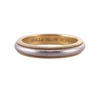 Tiffany &amp; Co Together Platinum Gold Band Ring