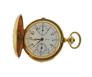 Antique 1900s Plojoux Geneve Repeater 18k Gold Watch No. 5595