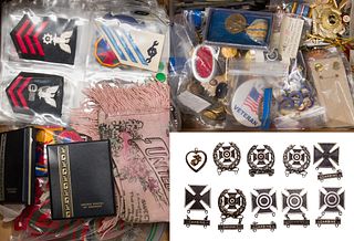 Military Pin and Patch Assortment