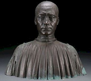 BRONZE OF FILIPPO STROZZI AFTER MAIANO