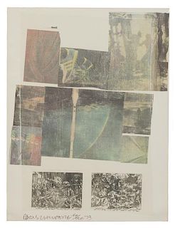 Robert Rauschenberg, (American, 1925-2008), People Have Enough Trouble Without Being Intimidated By An Artichoke, 1979