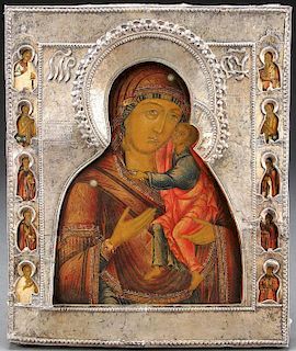 A FINE RUSSIAN ICON OF THE TOLGA MOTHER OF GOD