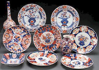 10 PIECE GROUP OF CHINESE EXPORT IMARI PORCELAIN