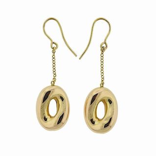 18k Gold Drop Earrings