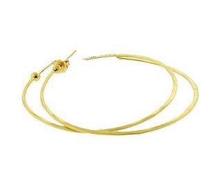 Robert Lee Morris 18K Gold Large Hoop Earrings