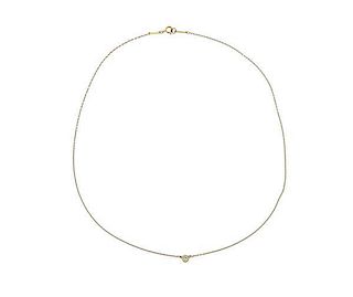 Tiffany & Co Elsa Peretti  18K Gold Diamond Necklace