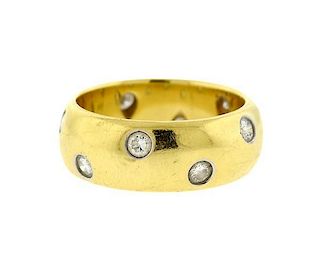 Tiffany & Co Etoile Platinum 18k Gold Diamond Band Ring