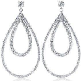 5.00 ct. Lab Grown Diamond Earrings 10k White Gold (G-H, VS)