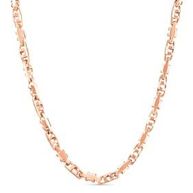 14k Rose Gold 82 Grams Solid Men's Heavy Solid Necklace 22" Chain 5.5 MM Wide