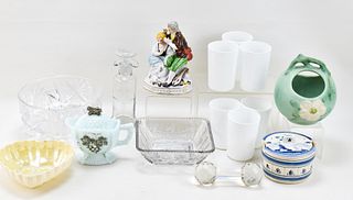 ASSORTED GLASS, CHINA, & POTTERY