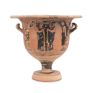 ATTIC RED FIGURE BELL KRATER, 4TH C. BC