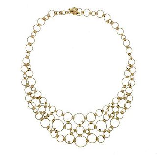 Roberto Coin Mauresque 18k Gold Diamond Necklace