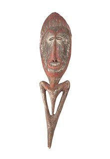 PAPUA NEW GUINEA CARVED WOODEN FOOD HOOK