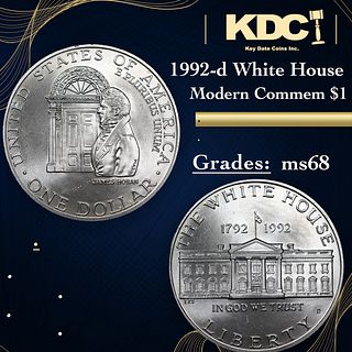 1992-d White House Modern Commem Dollar 1 Grades GEM+++ Unc