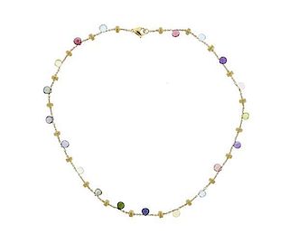 Marco Bicego Paradise 18K Color Stone Necklace
